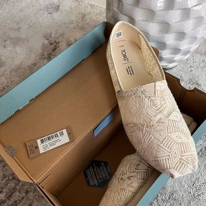TOMS Alpargata Natural Geo Lace shoes